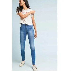 Pilcro Anthropologie Medium Wash High Rise Skinny Jeans